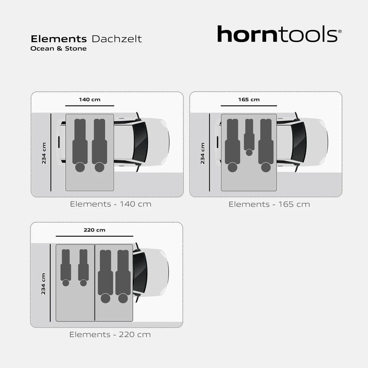 Dachzelt Elements - Farbe Ocean