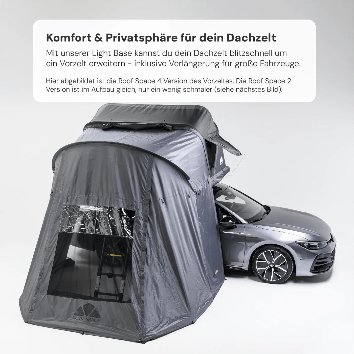 Vorzelt LIGHT BASE für Dachzelt ROOF SPACE 2 & 4