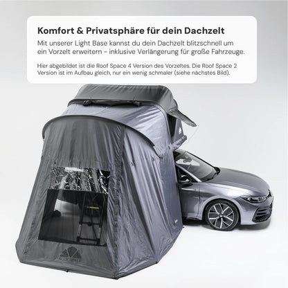 Vorzelt LIGHT BASE für Dachzelt ROOF SPACE 2 & 4