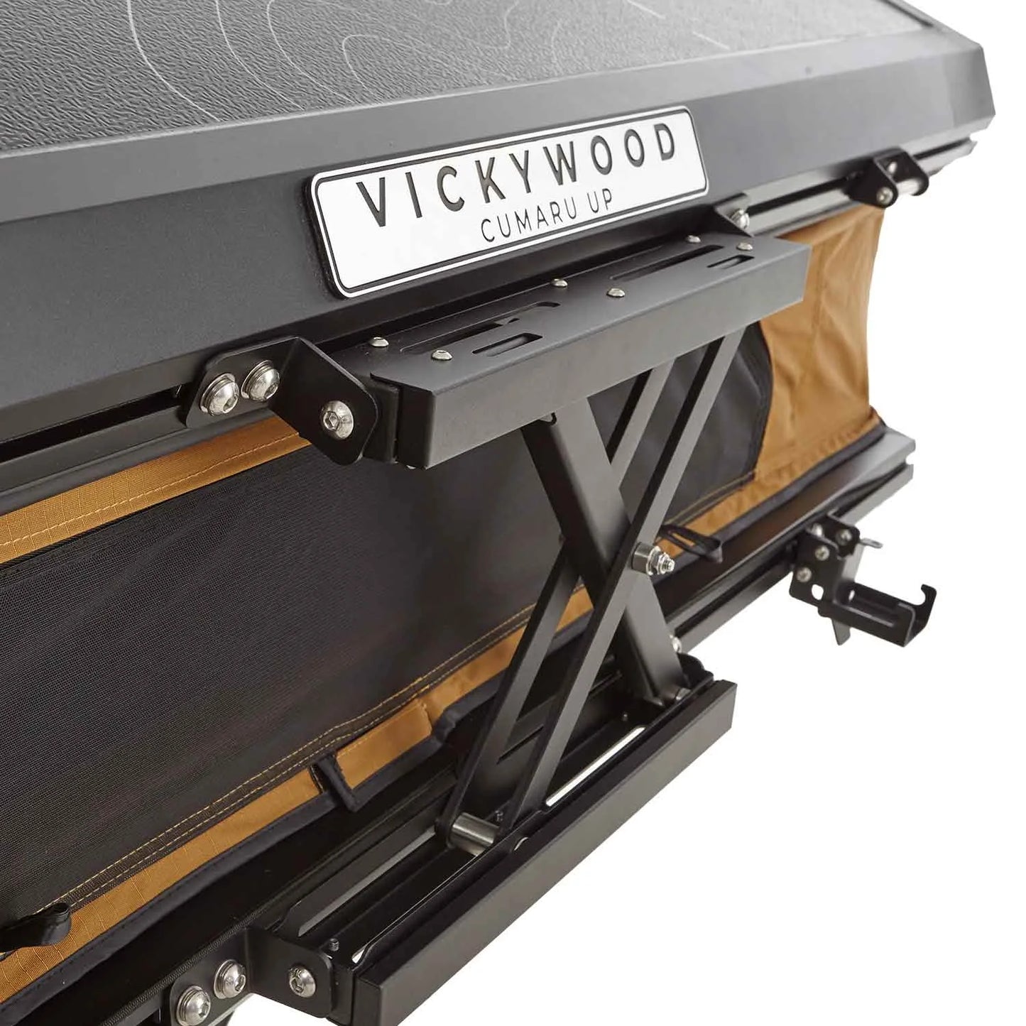 Dachzelt Vickywood Cumaru UP 145 Goldbraun