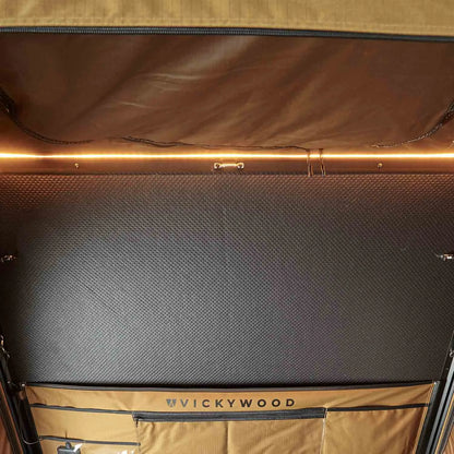 Dachzelt Vickywood Cumaru UP 145 Goldbraun