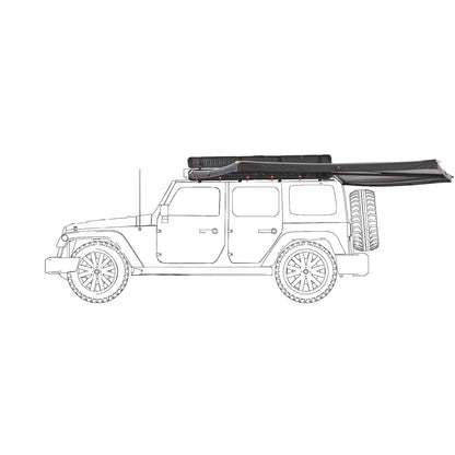 VICKYWOOD Seitenmarkise Hardcover 270° BRANCH RUGGED