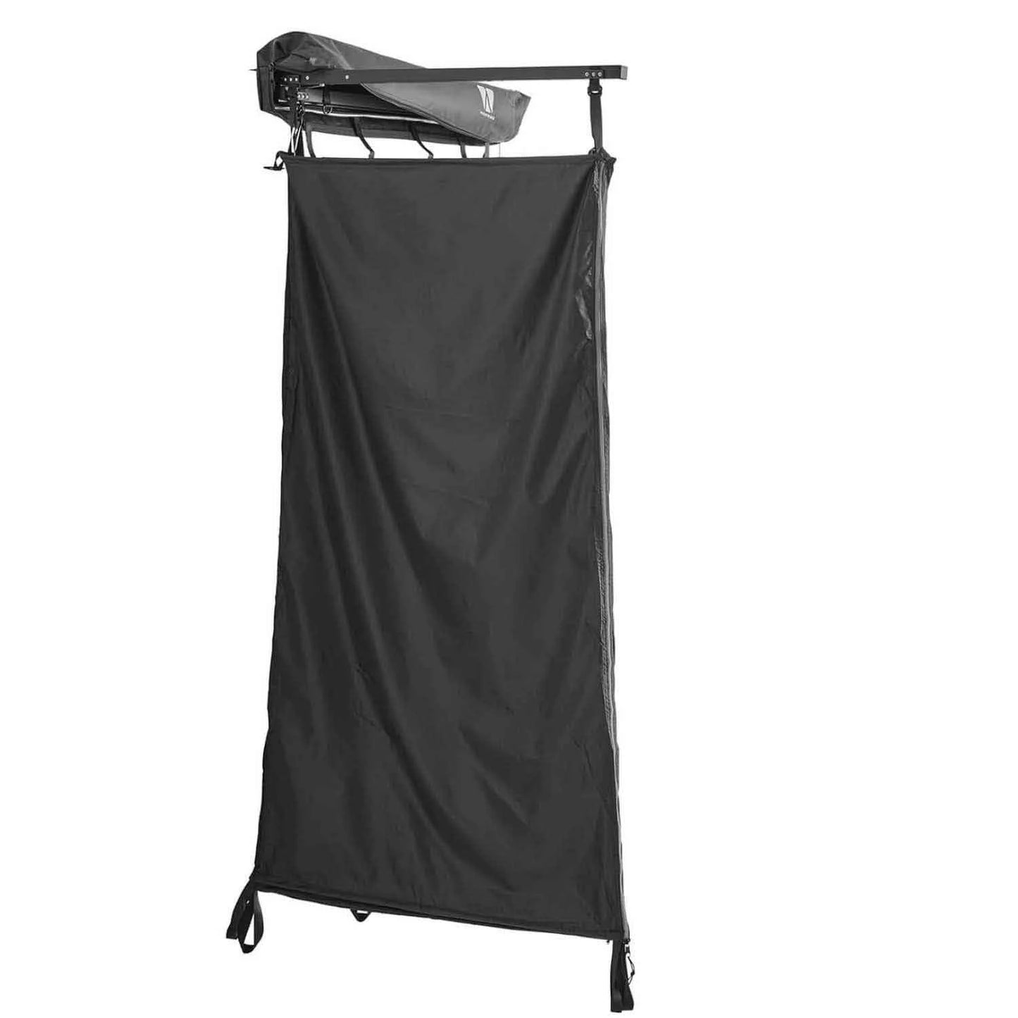 Duschzelt mit Regenhaube 100cm schwarz